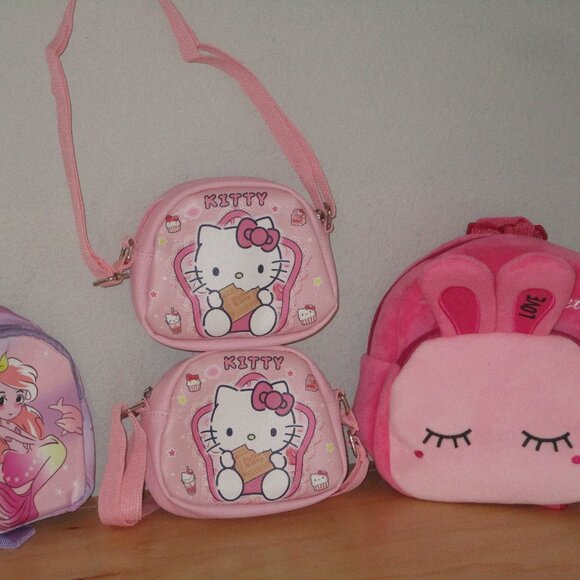 Wholesale Lot of Kids Small Bags Bunny Mermaid and 2 Hello Kitty Shoulder New - Picture 1 of 2